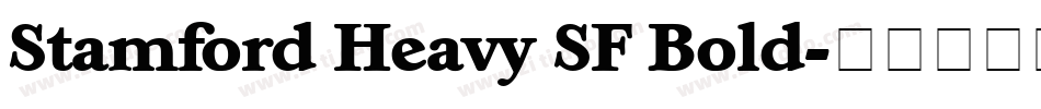 Stamford Heavy SF Bold字体转换